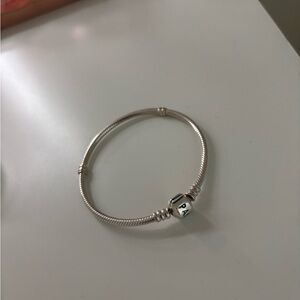 Pandora Silver Snake Chain Charm Bracelet